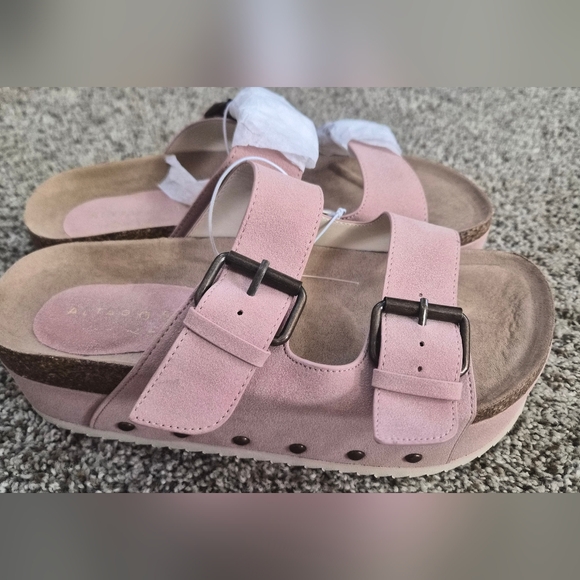 Altar'd State Serenna Platform Pink Sandals, 8 - Picture 2 of 5